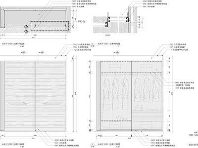 柜体节点 衣柜 柜体施工图 家具施工图