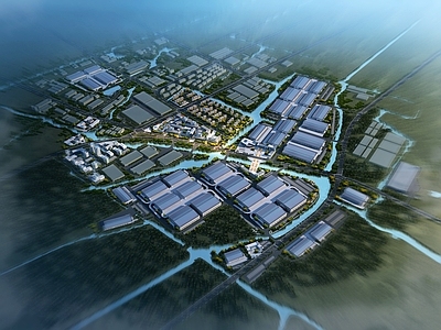 产业园建筑 淀山湖商务园 总平面图