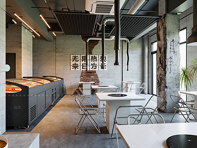 工业风自助餐厅