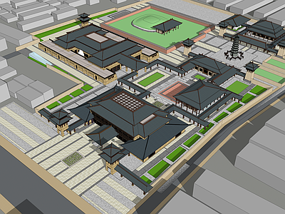 新中式博物馆 博物馆设计 中式建筑 仿古建筑 仿汉建筑 汉唐风