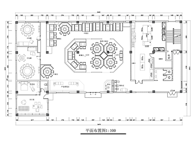 茶餐厅 餐饮空间平面图 主题餐厅平面图 茶餐厅设计平面图