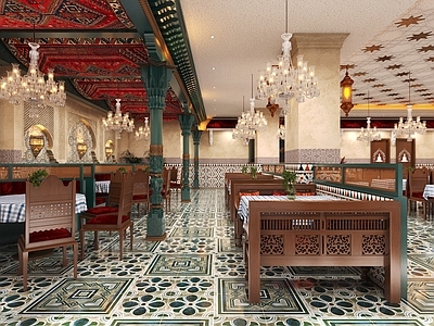 伊斯兰风格其他餐饮空间 名族风餐厅 新疆风格餐厅 伊斯兰风格餐厅