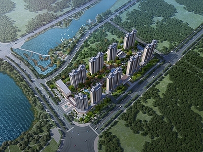 现代主义小高层住宅楼 现代住宅
