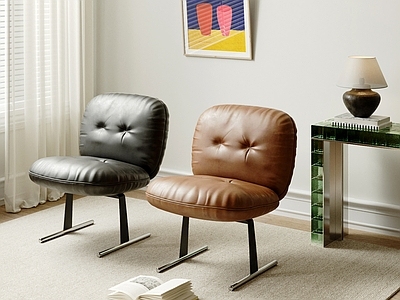中古风休闲椅 minotti 单椅 餐椅 休闲椅