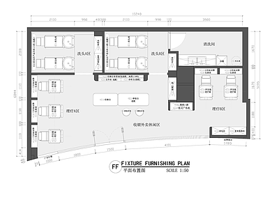 理发店 现代理发店 美发店 美发沙龙 美容美发 丝域养发