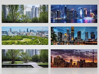 现代主义鸟瞰规划 环绕背景户外背景 植物背景环境贴图