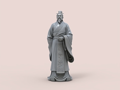新中式雕塑摆件 屈原 屈原雕塑 古人