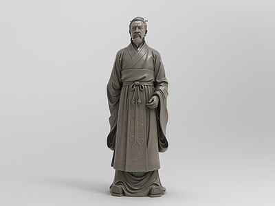 新中式雕塑摆件 屈原 屈原雕塑 古人