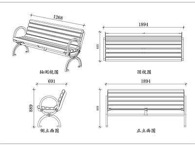 家具图库 绿架木条椅 原木靠背椅 条木休闲椅 绿框木椅 户外条椅