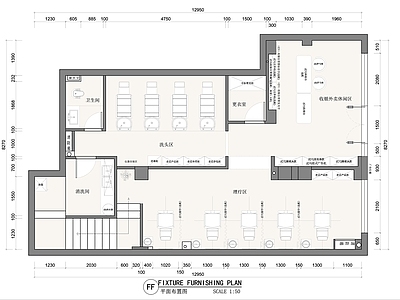 理发店 现代理发店 美发店 美发沙龙 美容美发 丝域养发