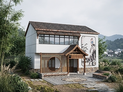 新中式民宿建筑 新中式乡村民居