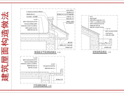 屋顶 建筑屋面构造做法