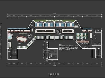 自助餐厅 自助西餐厅 工业风 平面方案