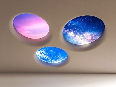 极简主义儿童房吸顶灯 晴空灯 星空顶 蓝天灯 灯箱 吊顶
