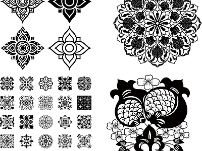 其他图库 线稿 花纹 贴图 纹理 欧式