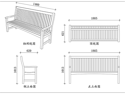家具图库 园林休闲椅 户外景观椅 自然款坐椅 公园长条椅 生态公共椅