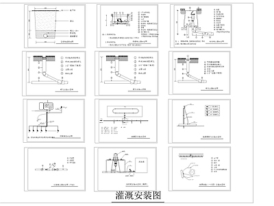 景观节点 景观绿化灌溉图