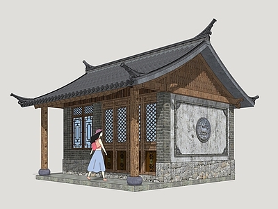 新中式乡村民房 白族民居 白族商业建筑 白族老房子