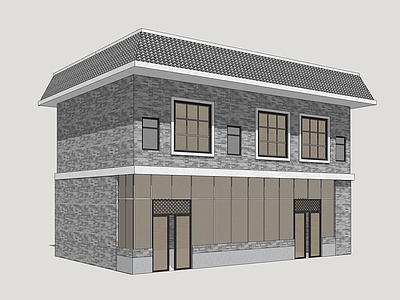 新中式其他商业建筑 乡村商业建筑 乡村自建房 民俗民居