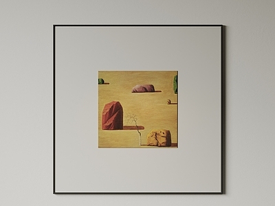 侘寂儿童挂画 现代极简挂画 抽象装饰画 高端艺术挂画 侘寂中古风画 意式肌理油画