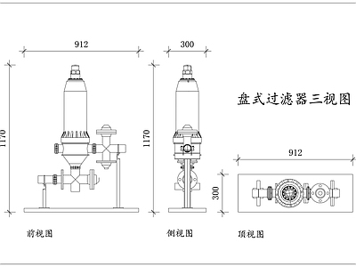 机械设备 叠片过滤器 碟片过滤器 盘片净水机 圆盘滤水器 叠片滤水器