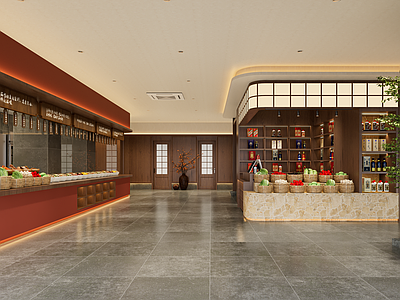 新中式中餐厅 明档 新中式 侘寂餐厅