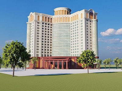 欧式酒店建筑 天津皇家金煦酒店 酒店建筑