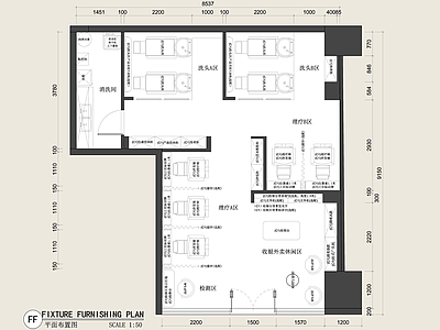 理发店 现代理发店 美发店 美发沙龙 美容美发 丝域养发