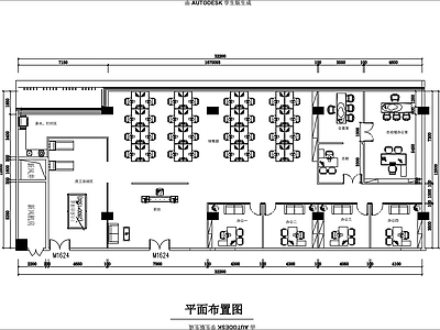 整体办公空间 现代简约办公区域