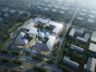 新中式研发中心 办公研发中心 新中式建筑 地域文化建筑 开放式空间布局