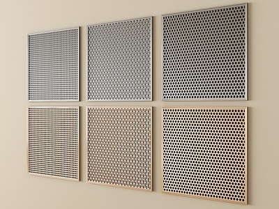极简护墙板 冲孔板金属板 穿孔护墙板镂空板