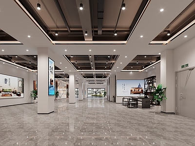 新中式家具展厅 展厅 家具展厅 卖场