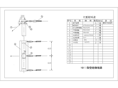 其他节点详图 DB耐张终端杆 组装图