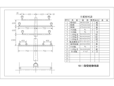 其他节点详图 SZ双回路 直线杆组装图
