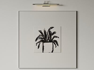 极简黑白挂画 现代极简挂画 抽象装饰画 高端艺术挂画 侘寂中古风画 意式肌理油画