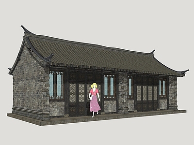 中式古建古建筑 白族民居 白族建筑 白族古民居 白族商业建筑