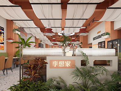 轻奢火锅店 现代风格 火锅店 餐厅