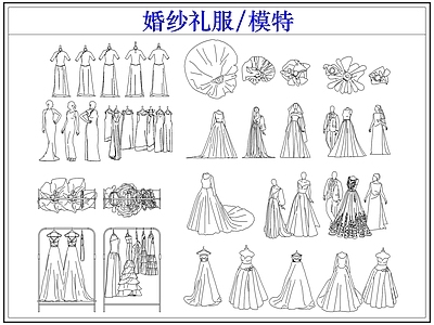 婚纱店 婚纱礼服模特