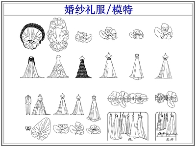 婚纱店 婚纱礼服模特