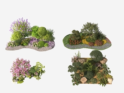 传统园林植物堆