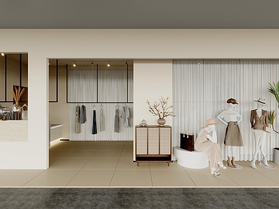 奶油风服装店