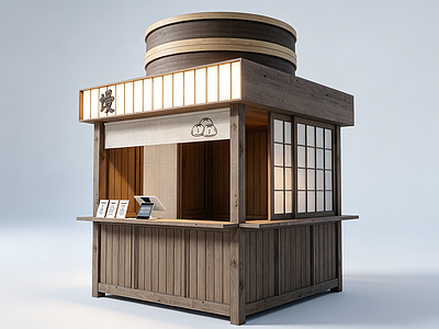 日式食品展台 售卖亭 早餐店 摊位 快闪店 咖啡店