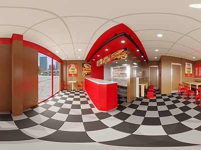 现代简约快餐店