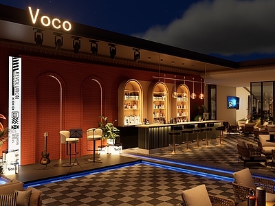 轻奢其他酒店空间 露台酒吧 酒吧 酒店 空中酒吧