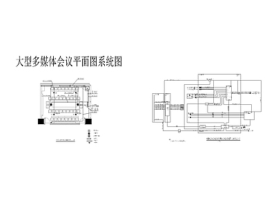 其他节点详图 大型多媒体会议 平面图系统图