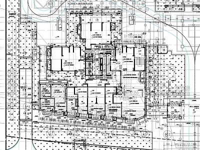住宅楼建筑 安置小区首层总图