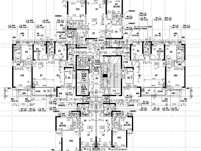 住宅楼建筑 安置小区住宅塔楼 安置小区门楼