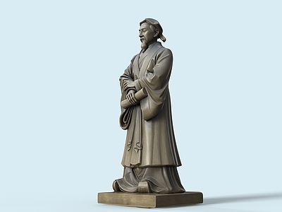 中式雕塑摆件 古代文人 古人雕塑 古代人物