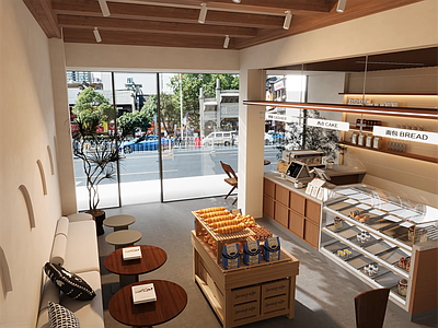 原木风甜品面包店 奶油甜品蛋糕店 烘焙甜品店