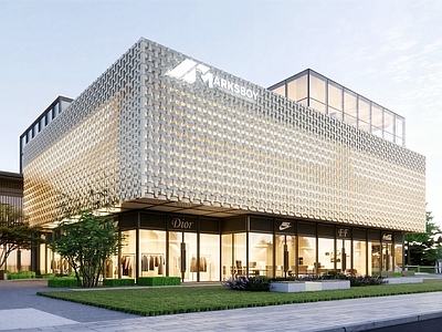现代主义商业街 沿街商业 社区商业